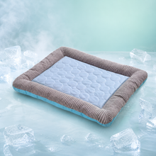 Lit rafraîchissant Ice Silk bleu vraie forme Patte Fraîche