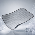 Tapis rafraîchissant Patte Fraîche gris clair sur glace